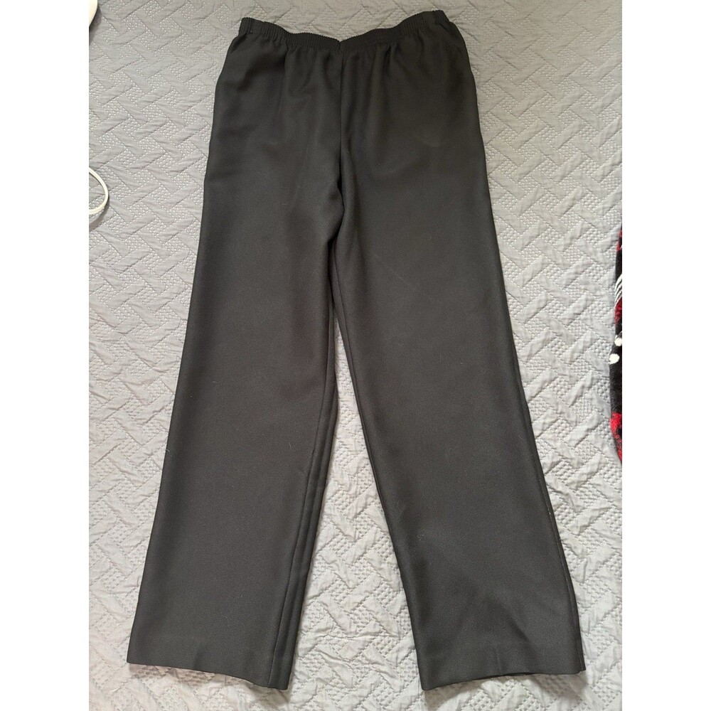 Alfred Dunner Size 12 Polyester Dress Pants Pull On Elastic Waist 30x30